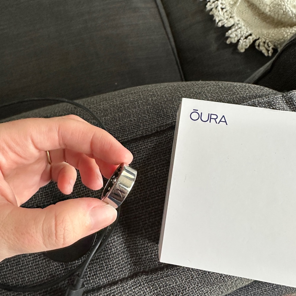 Oura Silver Ring gen 3 heritage Size 6
